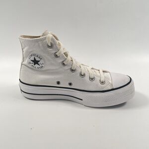 Converse Chuck Taylor All Star Womens Lift Platform High Top White/Black Size 9